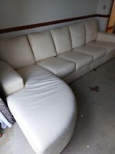 Cream leather seater for sale  EASTLEIGH