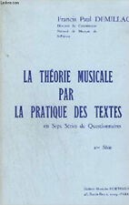 Theorie musicale pratique d'occasion  France