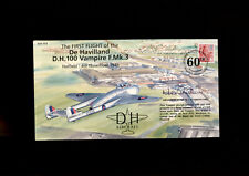 2006 De Havilland D.H. 100 capa de vampiro assinada por Air Commodore M.G.Tomkins OBE, usado comprar usado  Enviando para Brazil