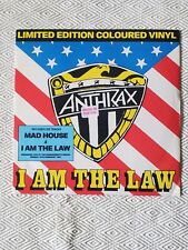 Usado, Anthrax - I Am The Law, 7" VINIL VERMELHO, 1987, Reino Unido, Ilha comprar usado  Enviando para Brazil