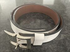 YRI Leather  Belt HARBOUR TOWN GOLF LINKS SEA PINES RESORT Sz 38 White for sale  Shipping to South Africa