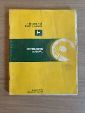 JOHN DEERE 148 AND 158 Farm Loaders Operators Manual OM-W21348 for sale  Shipping to Canada