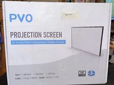 Tela de projetor PVO, tela de filme profissional de 3 camadas, 120 polegadas 16:9 4k Full HD 3D comprar usado  Enviando para Brazil