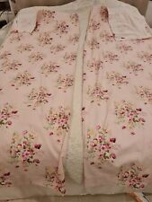 Dunelm Pink Floral Cottage Roses Unlined Curtains or Fabric Width 72" Length 84" for sale  Shipping to South Africa