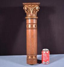 Poste/pilar/recorte ornamental de madera gótica antiguo roble liso francés, usado segunda mano  Embacar hacia Argentina