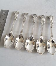 solid silver teaspoons for sale  TORQUAY