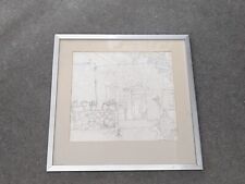 Framed Vintage Pencil Art Sketch Signed  for sale  Shipping to South Africa