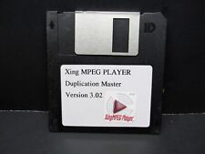 XingMPEG Player, Version 3.02, Duplication MASTER, 3.5" Floppy Disk for Windows, used for sale  Shipping to South Africa