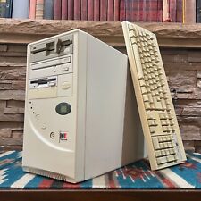 Vintage Retro AT PC Tower - Pentium MMX 166 24MB 3.5 5.25" Teclado de Som POSTS comprar usado  Enviando para Brazil