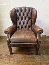 Chesterfield brown wingback for sale  ROSSENDALE