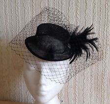 Black veiling feather for sale  SLOUGH