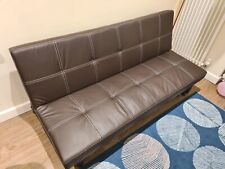 Faux leather sofa for sale  OXFORD