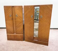Pair vintage wardrobe for sale  CHESTERFIELD