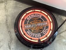 harley davidson neon clock for sale  Cedarburg