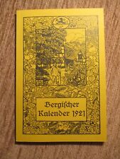 Bergischer kalender 1921 gebraucht kaufen  Engelskirchen