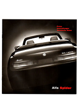 Alfa Romeo 916 Spider 2.0 3.0 V6 Lista de precios Folleto técnico Alemán 2002 segunda mano  Embacar hacia Argentina