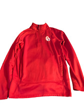 Majestic Section 101 1/4 zip OU pullover youth S 34/36 Oklahoma Sooners for sale  Shipping to South Africa