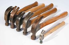Lote de 6 martelos vintage sortidos de cabo de madeira,, usado comprar usado  Enviando para Brazil