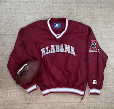 Vintage 90s Alabama College Starter Lg Embroidered Pullover Windbreaker Jacket for sale  Nashville