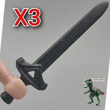 X3 Playmobil cavaleiro medieval espada cinza - soldado - guerreiro templário comprar usado  Enviando para Brazil