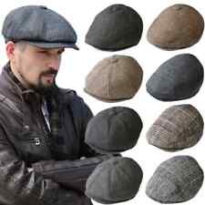 Bonés Newsboy homens mulheres boinas chapéu listra xadrez boina inverno algodão boné liso, usado comprar usado  Enviando para Brazil