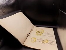 Unusual Medical Study Book With Hand drawn Artwork Of Human body Parts Skull Etc for sale  Shipping to South Africa