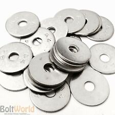 M5 M6 M8 M10 M12 A4 MARINE GRADE STAINLESS STEEL MUDGUARD PENNY/REPAIR WASHERS  for sale  Shipping to South Africa