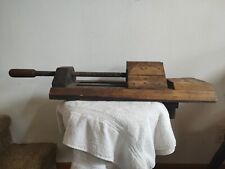 Antique Vintage Large Wood miter Jack, Thread Screw Vice Clamp Press, used for sale  Shipping to South Africa