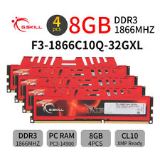 Memória RAM para desktop G.SKILL Ripjaws X 32GB 4x 8GB 240Pin DDR3 1866MHz PC3-14900U comprar usado  Enviando para Brazil