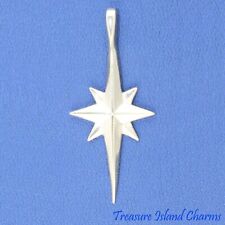 North Bethlehem Star Cross Nativity 925 Sterling Silver Pendant MADE IN USA, used for sale  Irvine