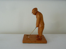 Golfer figurine wooden for sale  PAIGNTON