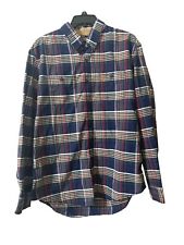 Camisa polo para hombre EE. UU. Assn a cuadros con botones manga larga doble bolsillo talla L, usado segunda mano  Embacar hacia Argentina