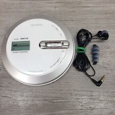 Walkman Sony D-NF430 MP3 CD AM/FM Discman portátil com fones de ouvido TESTADO FUNCIONANDO comprar usado  Enviando para Brazil
