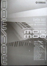 Yamaha MO6 & MO8 Sintetizador de Motivos Lista de Dados Original Manual # 2, LN, 80 Páginas. comprar usado  Enviando para Brazil