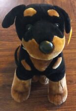 Doberman Pinscher GRANDE Rottweiler Rotty Puppy Dog Plush Spike Toy Network 16"  comprar usado  Enviando para Brazil