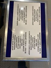 Menu light box for sale  PRESCOT