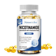 Nicotinamide 500MG Resveratrol, Anti-aging NAD Supplement 120 Capsules for sale  Shipping to South Africa