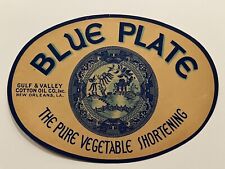 Blue plate label for sale  Baton Rouge