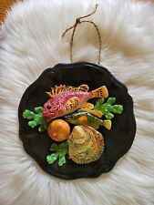 Assiette décorative barbotine d'occasion  Plonéour-Lanvern