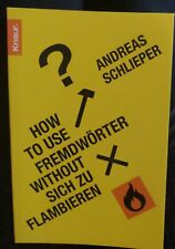 How use fremdwörter gebraucht kaufen  Waltershausen