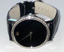 Autêntico relógio de pulso masculino Movado Museum mostrador preto diamante comprar usado  Enviando para Brazil