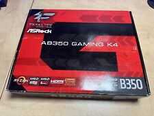 ASRock AB350 Gaming K4 Motherboard AMD B350 Socket AM4 DDR4 m.2 ATX (open Box) for sale  Shipping to South Africa