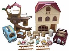 Sylvanian Families bundle Car Bus Tree House Sofa Bed Characters Terrace Ladders for sale  Shipping to South Africa