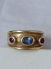 18 carat gold sapphire ring for sale  MERTHYR TYDFIL