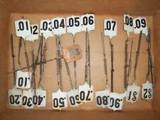 21 Antique NATIONAL CASH REGISTER Number Flags  , used for sale  Shipping to Canada