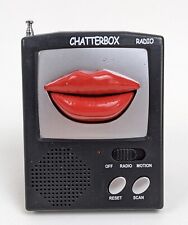 Rádio de digitalização FM portátil vintage Chatterbox Moving Lips por D&V ~ Funciona testado comprar usado  Enviando para Brazil
