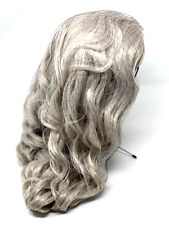Peruca de cabelo sintético UniWigs loira cinzenta cachos longos frente de renda 26" nova na caixa! comprar usado  Enviando para Brazil