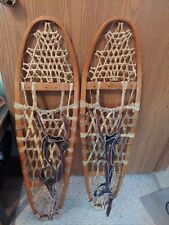 Used, Field N Forest Snowshoes Wood Rawhide 10x36 Canada With Bindings Vintage for sale  Shipping to South Africa