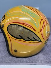 VINTAGE MOTOCYCLE PINSTRIPE HELMET BELL? for sale  Shipping to South Africa