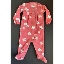 Usado, Pijama Carters pés bebê meninas 9M rosa floral lã botão para cima comprar usado  Enviando para Brazil